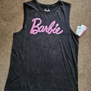 Barbie Men's Sleeveless Black Top Size Large